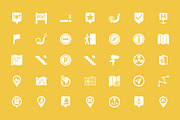 125+ Maps and Navigation Vector Icon, a Solid Icon by Creative Stall (Thumbnail 4 of 4)