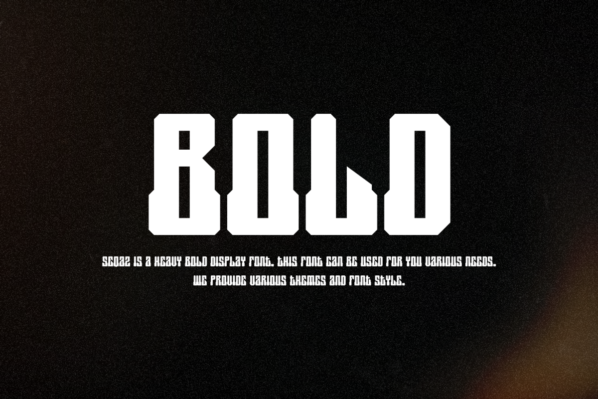 Seqaz - Heavy Bold Font, a Sans Serif Font by Iqsiart Studio (Photo 2 of 7)