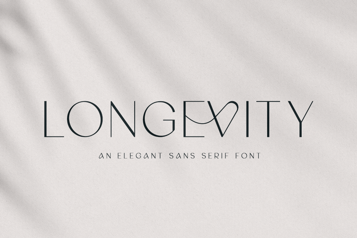 Longevity - Modern Stylish, a Sans Serif Font by RockboyStd (Photo 1 of 12)