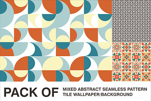 Pack of abstrack seamless pattern, a Pattern Graphic by Brainware Graphic
