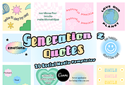 20 GEN Z QUOTES Instagram Templates, a Social Media Template by PLANETSEL (Thumbnail 1 of 3)