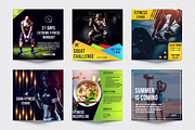 Fitness Social Media Kit, a Social Media Template by Jaisivakumar (Thumbnail 4 of 12)