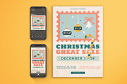 Christmas Great Sale Flyer Set, a Flyer Template by KMZVR.Lab (Thumbnail 1 of 6)
