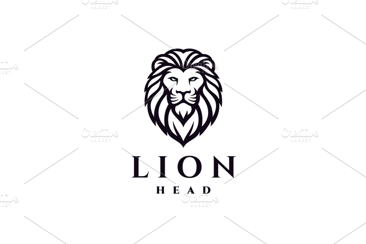 Colorful Lion Head Logo Template, a Branding & Logo Template by yopie (Photo 3 of 4)