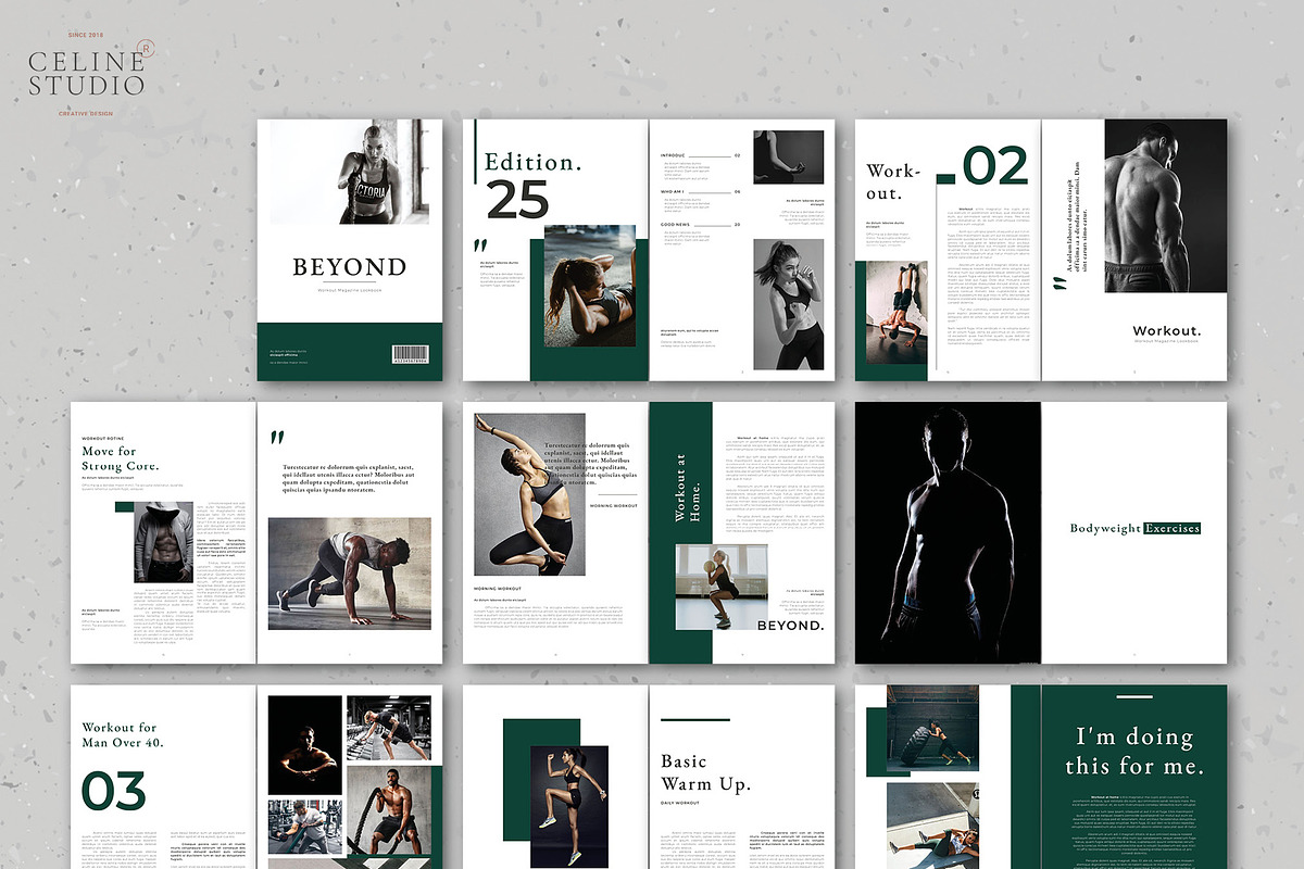 BEYOND Workout Magazine Lookbook, a Magazine Template by Celine Studio (Photo 7 of 7)