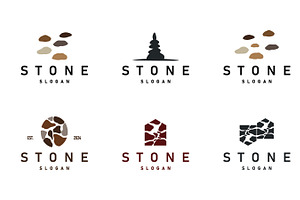Stone Logo Premium Set Bundle, a Branding & Logo Template by Maylianaw28
