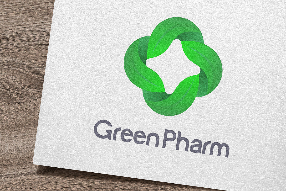 Green Pharmacy Logo Set, a Branding & Logo Template by IKarGraphics