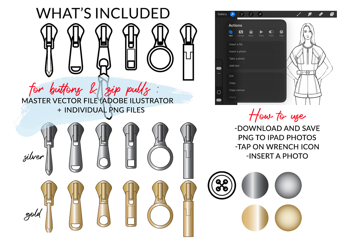 Procreate Fashion Brushes, a Decorative Illustration by Art by Lin (Photo 3 of 4)