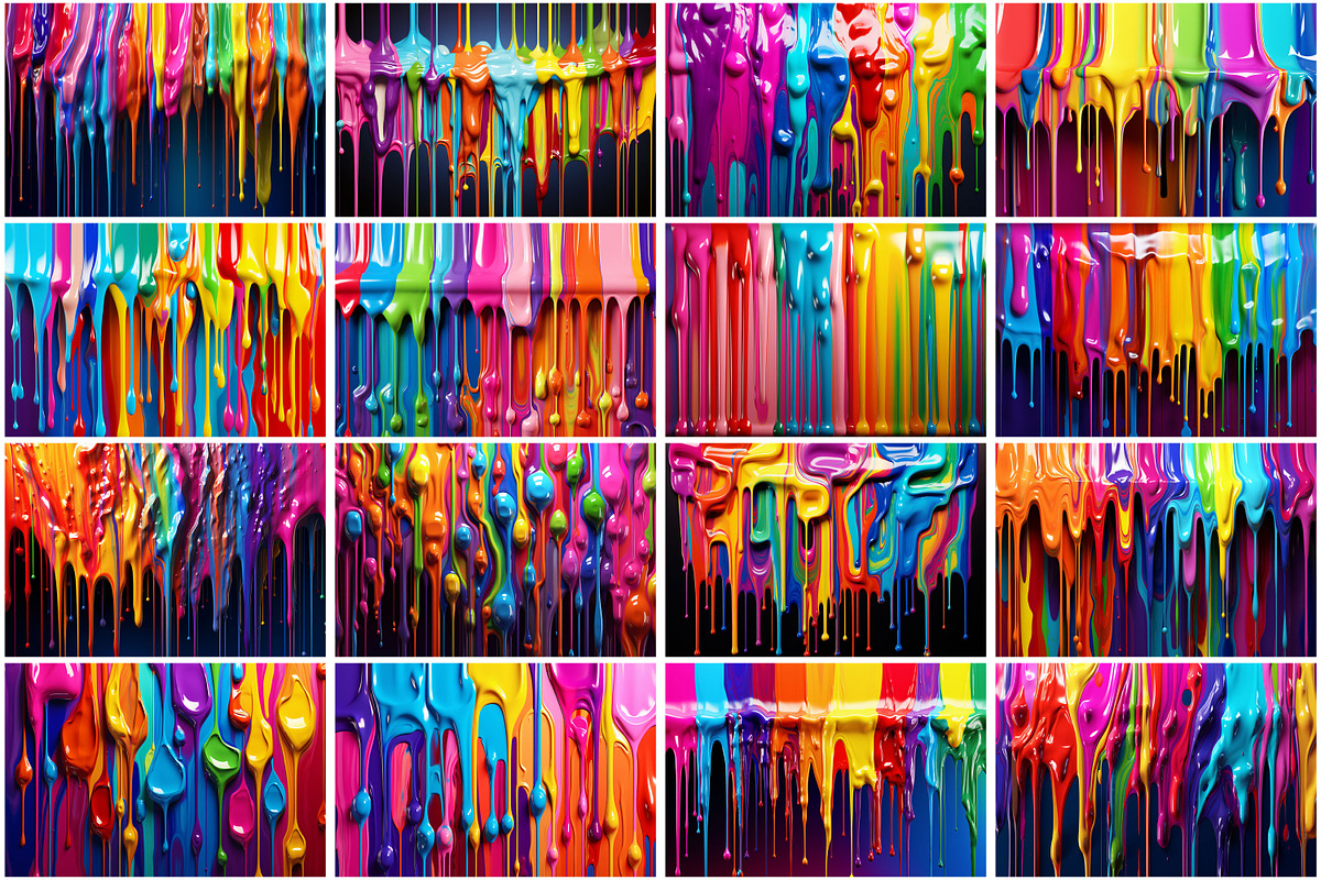 Dripping Ink Background, a Texture Graphic by Forhadx5 (Photo 3 of 5)