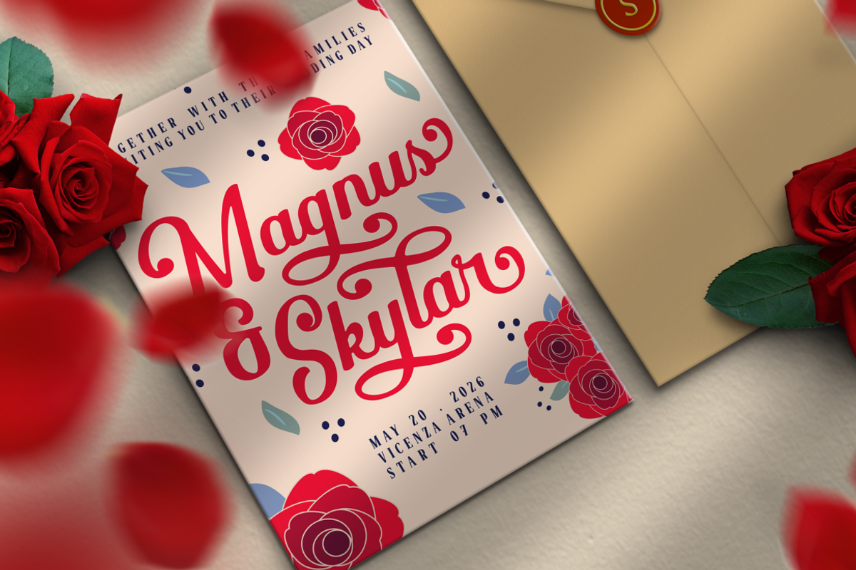 Floravine Romantic Script Font, a Script Font by PutraCetol Studio (Photo 4 of 5)