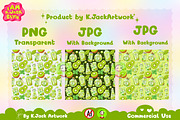 Cute Kiwi Soda Seamless Pattern, a Background Graphic by K.JackArtwork (Thumbnail 2 of 8)