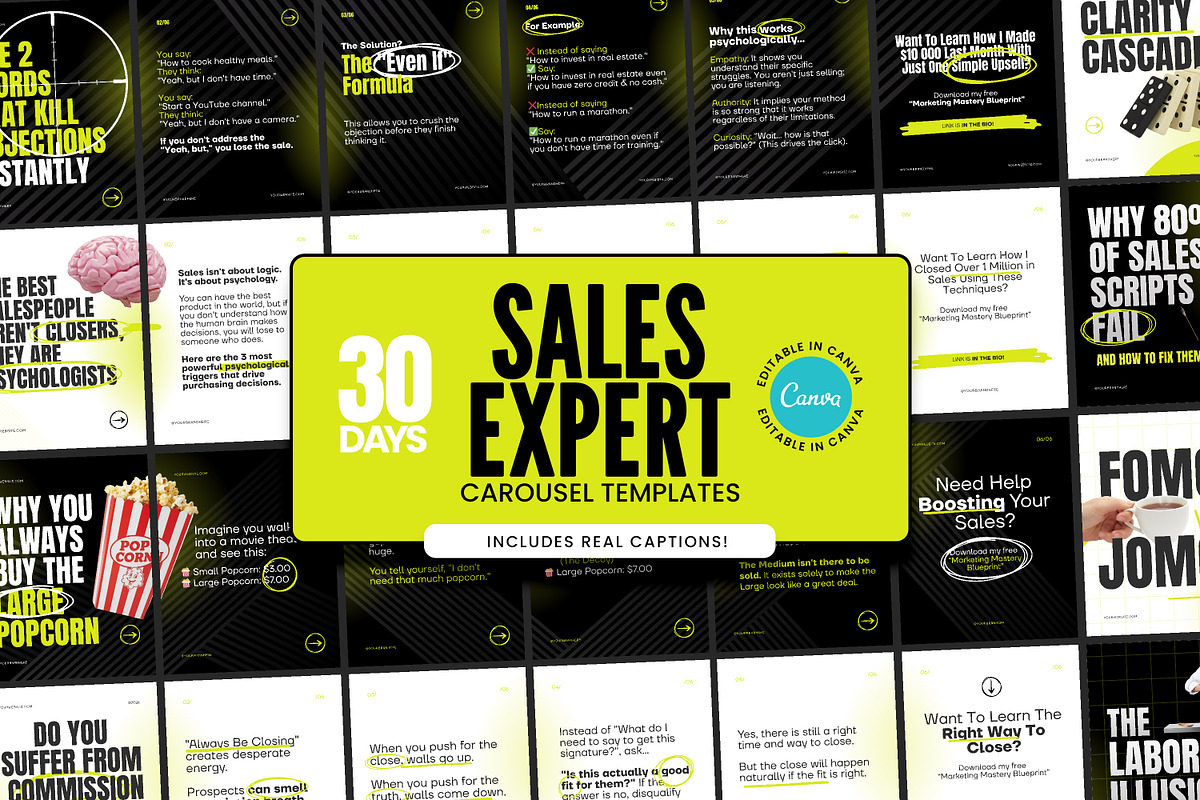 Instagram Sales Expert Posts (CANVA), a Social Media Template by AndrewPixel (Photo 1 of 12)