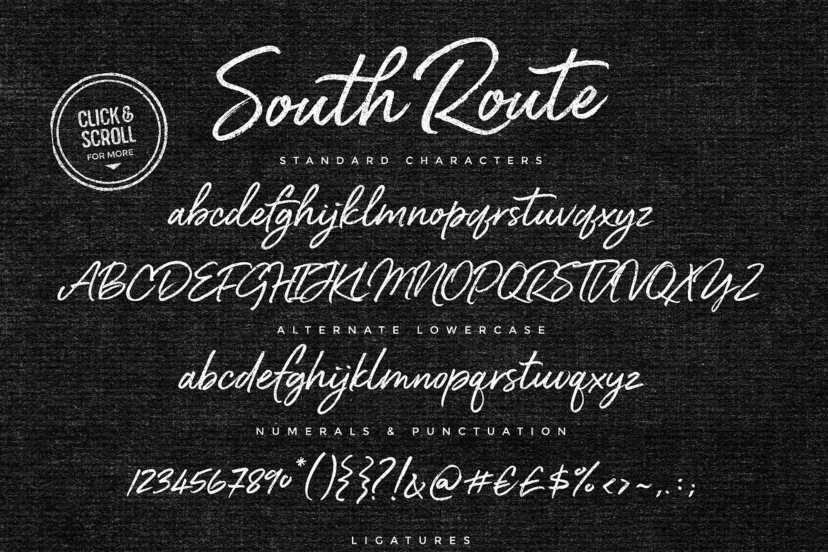South Route Font Duo & Extras, a Script Font by Nicky Laatz (Photo 14 of 15)