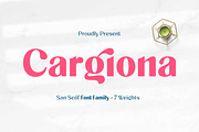 Cargiona - Sans Serif Font Family, a Sans Serif Font by Fype Co. (Thumbnail 1 of 9)