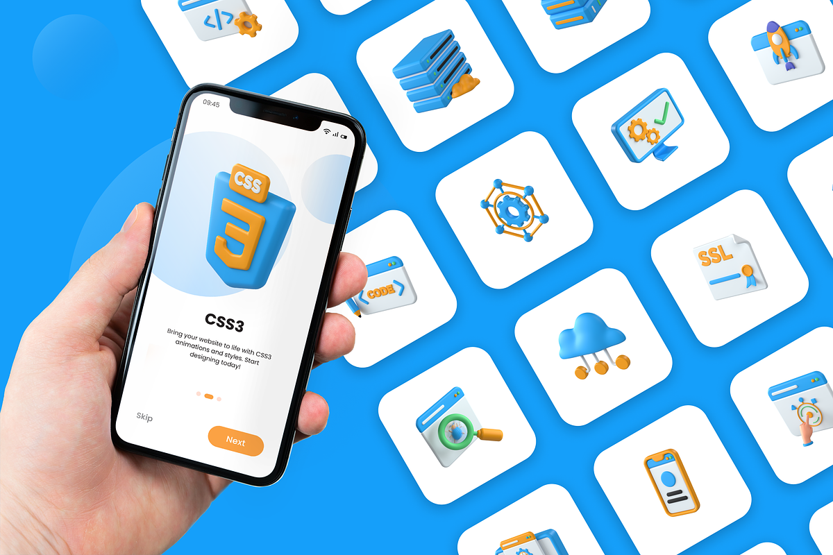 3D Animated Full-Stack Development, an Object 3D Model by Flat Icons (Photo 4 of 5)