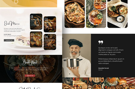 Catering Services Website Template, a Landing Page Template by Kromatic Design Studio