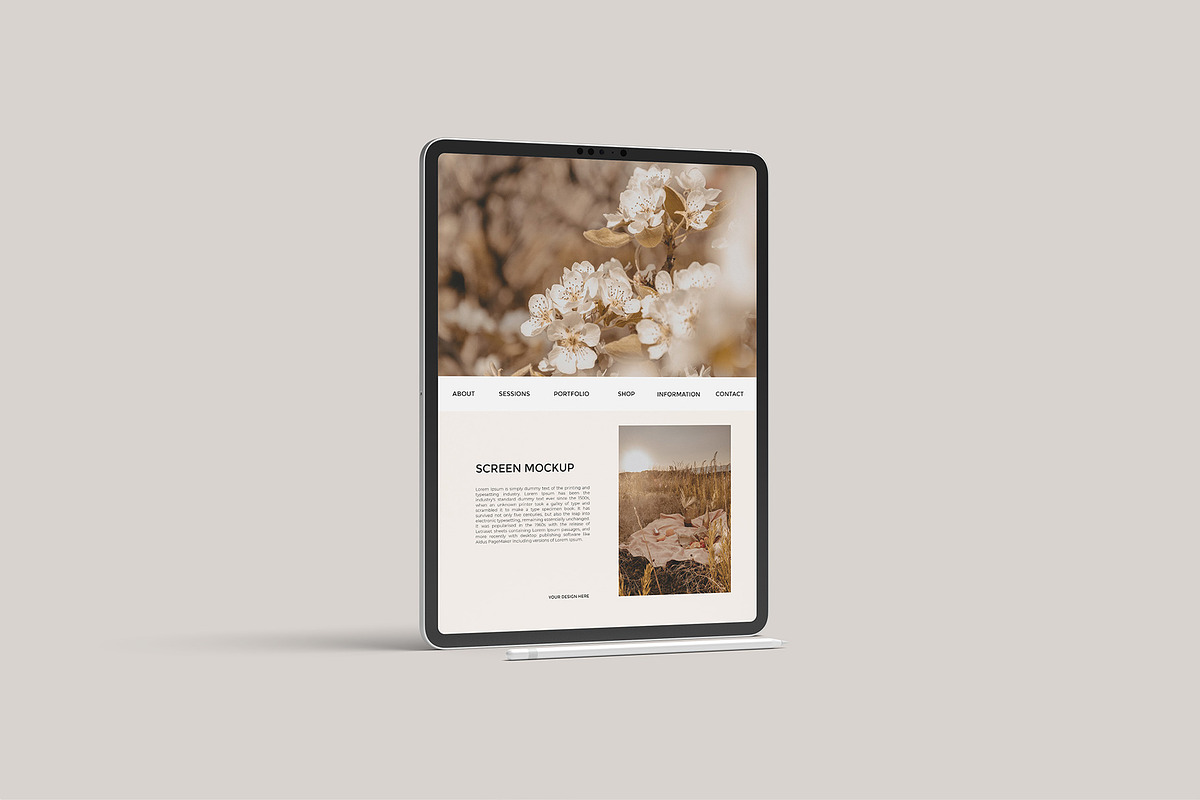 iPad Pro Mockup, an iPad Mockup by graphicpages (Photo 4 of 17)
