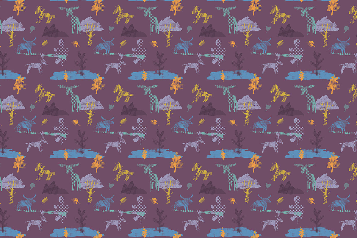 TRIBAL NATURE. 20 VECTOR PATTERNS, a Pattern Graphic by Shusha Guna Art (Photo 14 of 15)