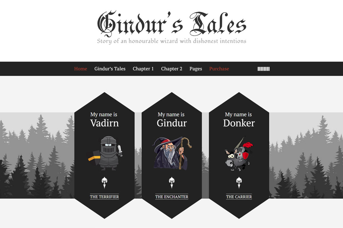 Gindur - Medieval WordPress Theme, a WordPress Template by PremiumCoding (Photo 1 of 6)