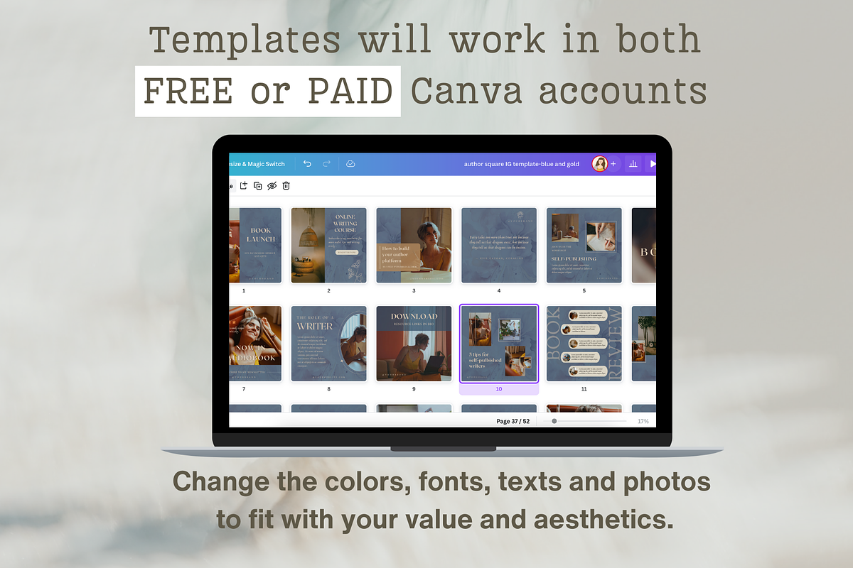 Author social media template bundle, a Social Media Template by Petite Zakka Boutique (Photo 4 of 7)