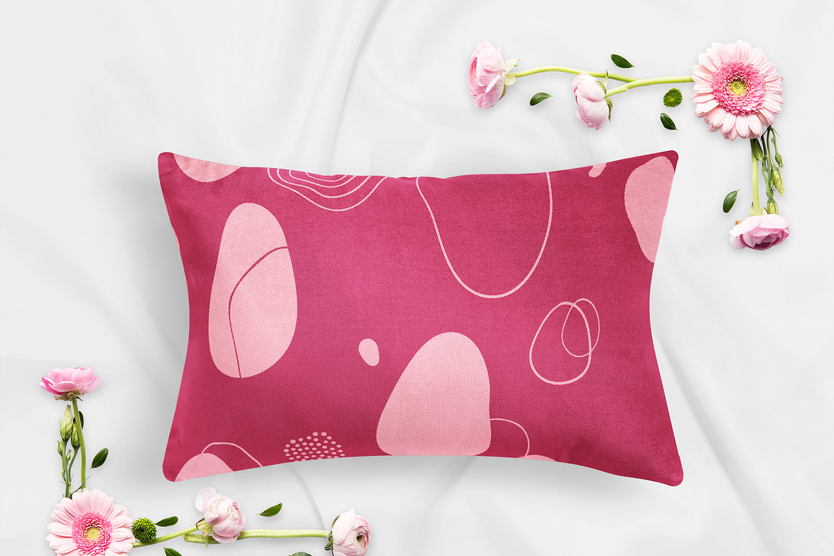 Pillows vol.4: with floral elements, a Print Template by Mocca Mockups Store (Photo 12 of 29)