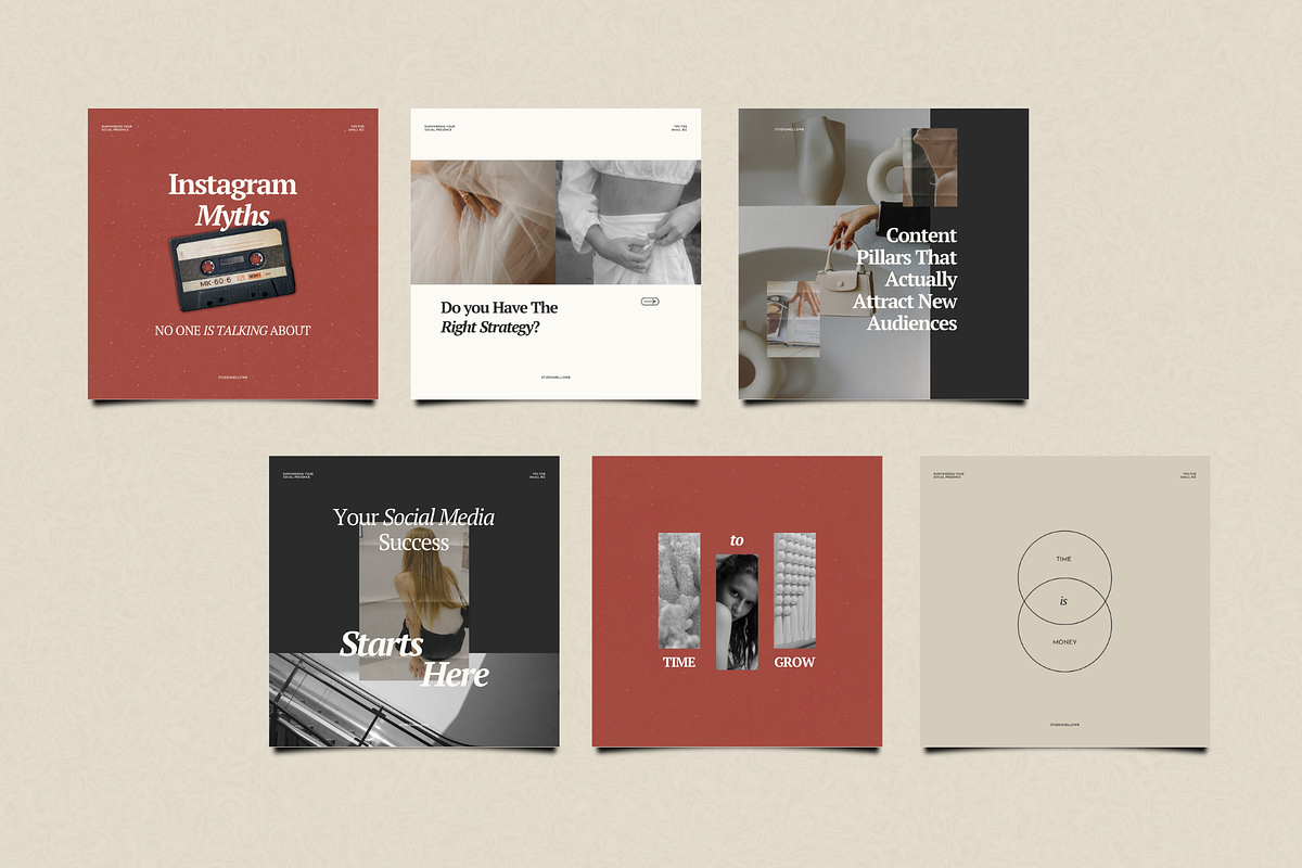 JOELLE Aesthetic Instagram Templates, a Social Media Template by Studio Mellow B (Photo 3 of 7)