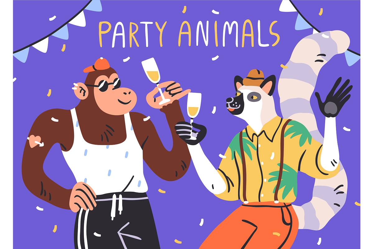Happy birthday cards with animals, an Animal Illustration by Good Studio (Photo 4 of 11)