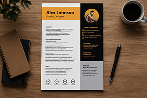 MODERN RESUME TEMPLATE (R18), a Resume Template by dulchaer29
