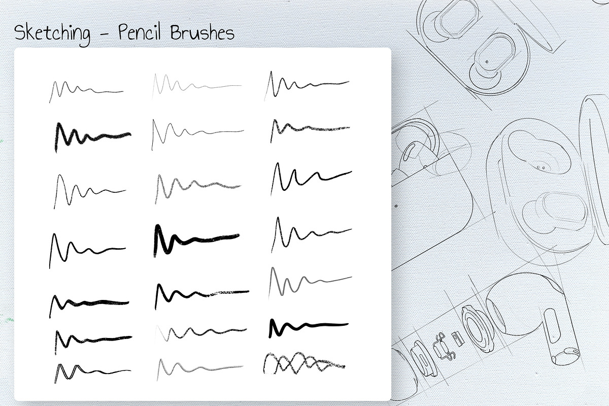 IndustrialPro Product Design Brushes, a Brush Add-On by Character (Photo 2 of 5)