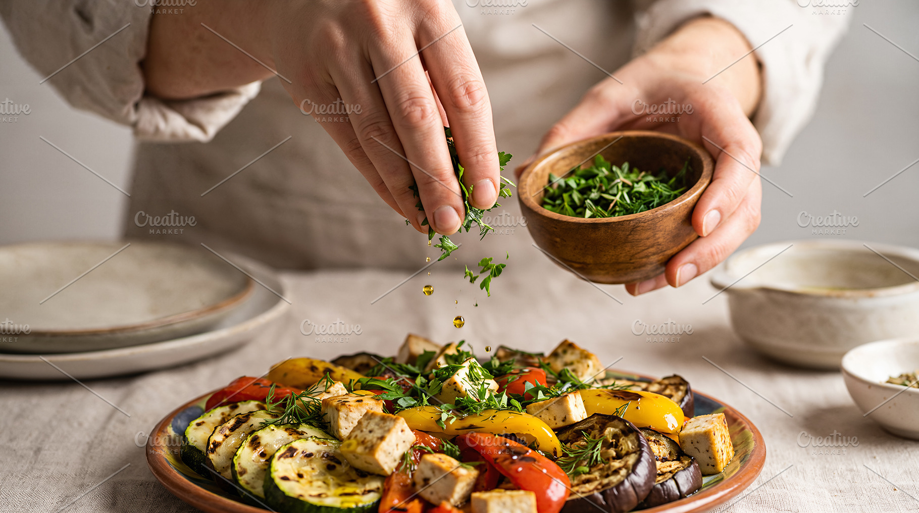 vegan, healthy food, a Person Photo by itakdalee