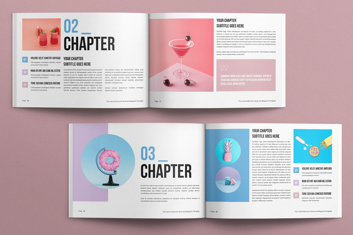 Minimal E-book and Magazine Template, a Magazine Template by E-Type (Photo 5 of 8)