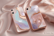 Blush Pink Fluid Marble Textures, a Texture Graphic by by creative paper (Thumbnail 2 of 5)