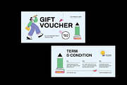 Flat Vector Back to School Voucher, a Card Template by Neermana (Thumbnail 4 of 4)