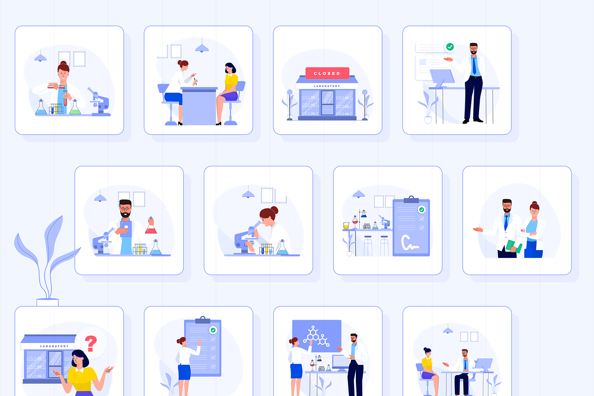 Science and Laboratory Illustrations, a Templates & Theme by Graphicdunk (Photo 2 of 4)