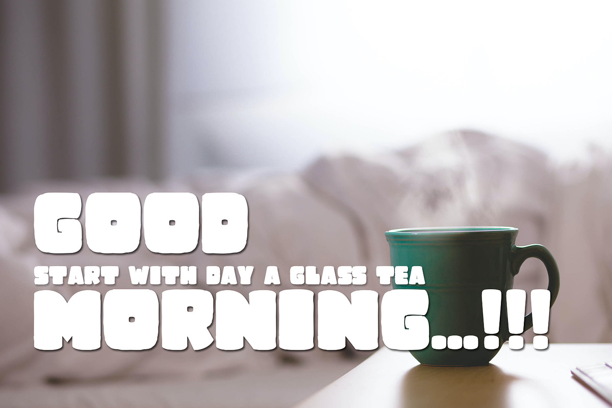 Matcha Bubbles, a Sans Serif Font by Bramcreative (Photo 2 of 10)