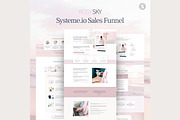 Systeme.io Rosy Sky Sales Funnel, a Landing Page Template by Hayley's Digital Hub (Thumbnail 1 of 10)