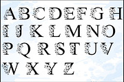 Floral Alphabet Letter SVG Bundle, a Graphic by D2PUTRI (Thumbnail 3 of 15)