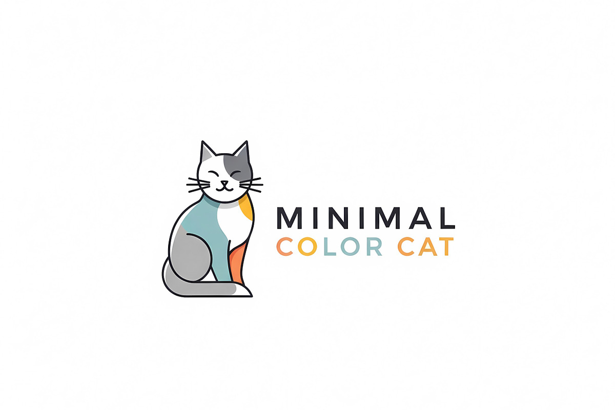 inimal Color Cat, a Branding & Logo Template by Logocreative (Photo 1 of 2)