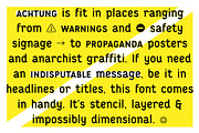Achtung color font - DIY sub-family, a Font by FONT-Bud (Thumbnail 4 of 14)