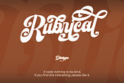 Rubrical, a Script Font by Ditatype (Thumbnail 11 of 11)