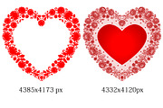 Wedding lace birds, heart shapes., a Pattern Graphic by Ajuga (Thumbnail 3 of 5)