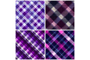 Purple Plaid Patterns, a Texture Illustration by DreamPrint404 (Thumbnail 2 of 4)