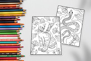 20 Coloring Pages for kids | Animals, an Animal Illustration by ChristinaDesigns (Thumbnail 2 of 8)