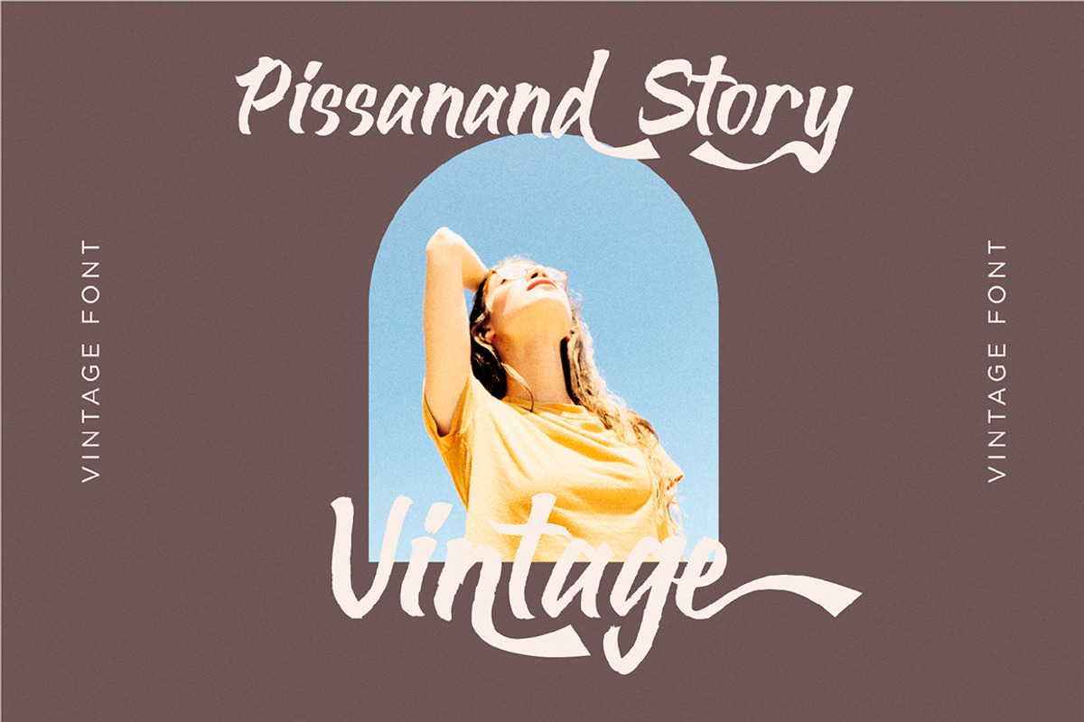 Pissanand Handwriten Vintage, a Script Font by Rocket Template (Photo 5 of 8)