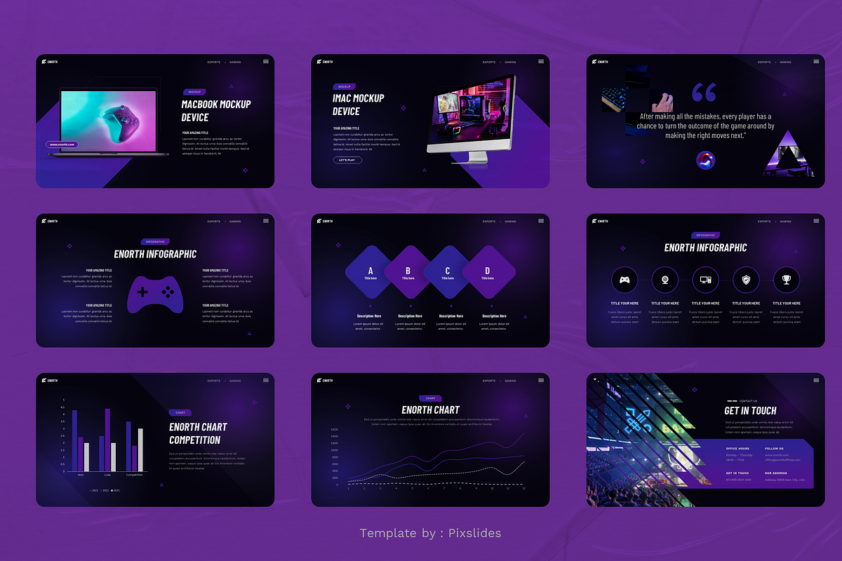 Esports Gaming PowerPoint, a Presentation Template by Pixslides (Photo 5 of 6)