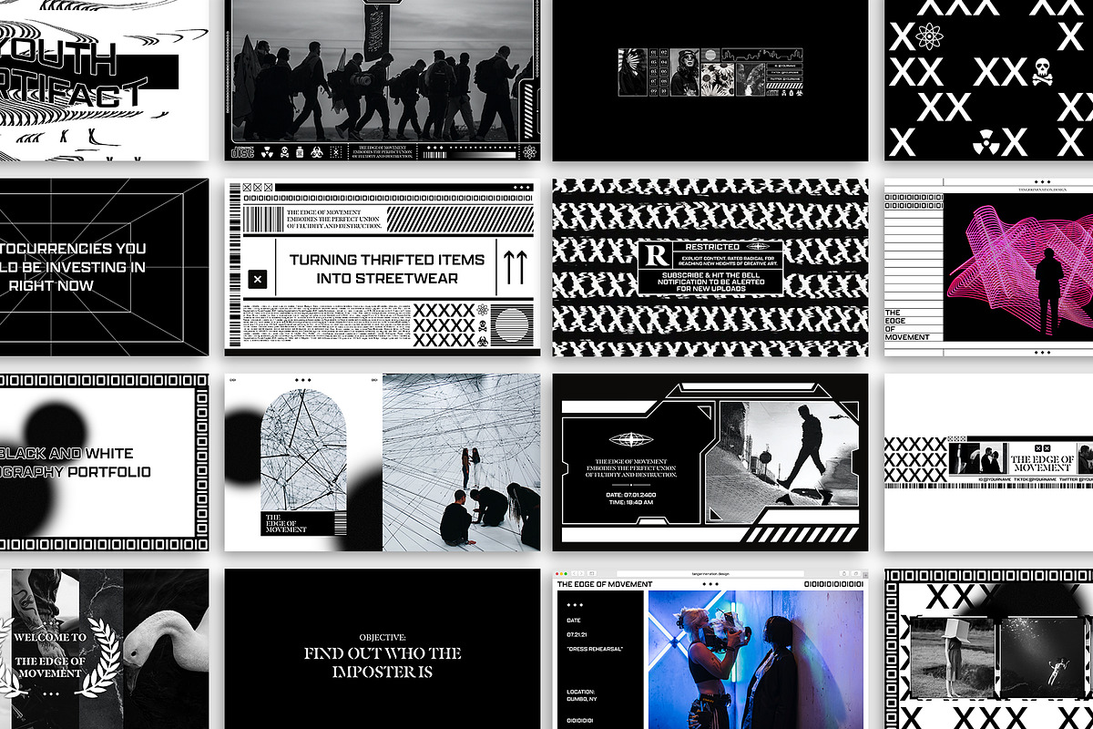 Edge of Movement YT kit PSD & CANVA, a Social Media Template by Tangerine Nation (Photo 4 of 17)