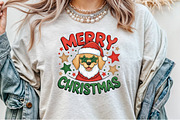Merry Christmas Santa Dog PNG, an Illustration by Sublimation Artist (Thumbnail 6 of 9)