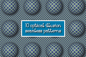 Optical Illusion Seamless Patterns