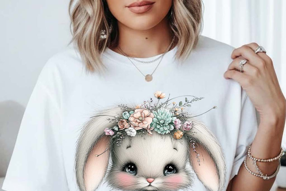 Festive Easter Kids Tshirt Clipart, an Illustration by one-touch (Photo 10 of 15)