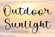 Outdoor Sunlight, a Handwritten Font by FreshTypeINK (Thumbnail 1 of 8)